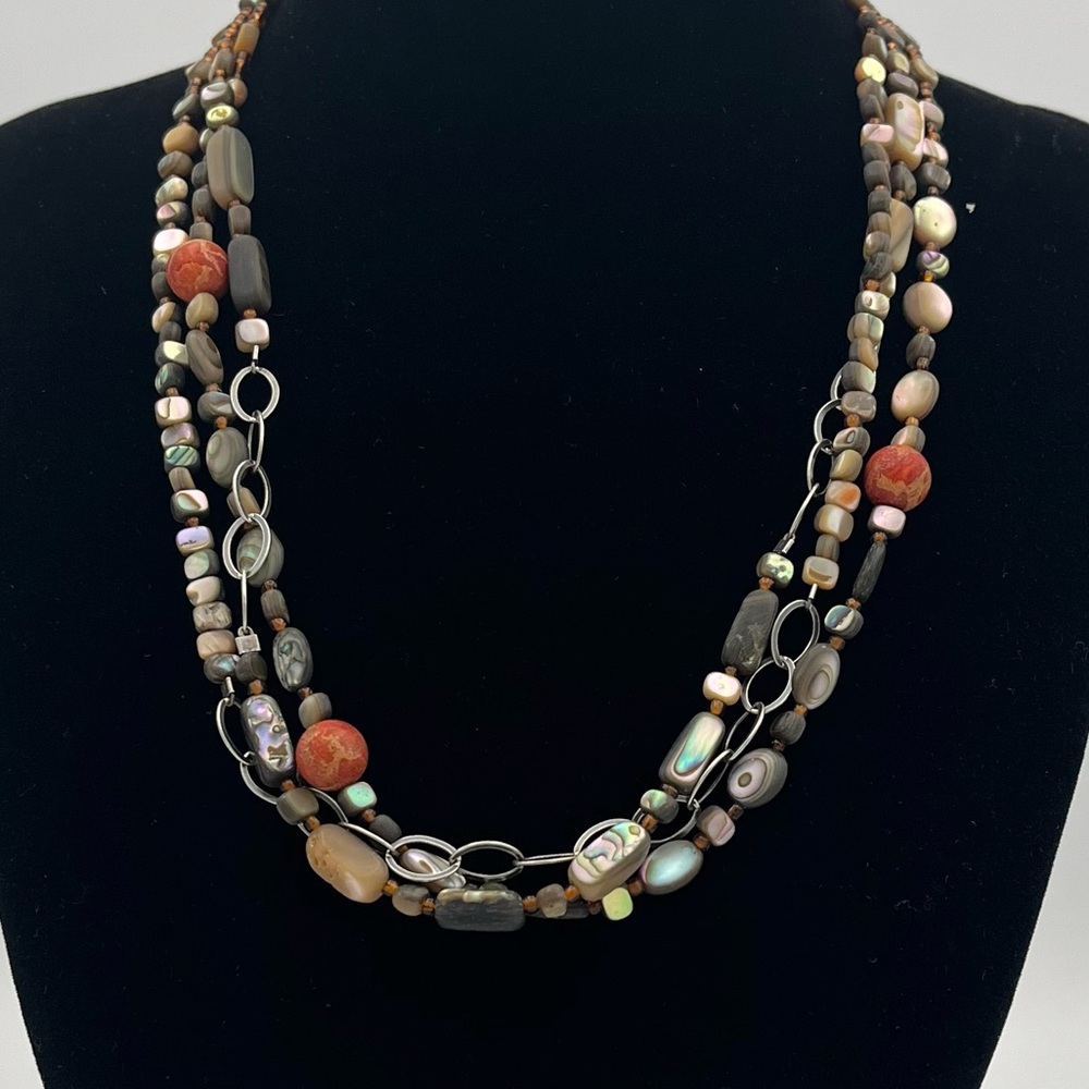 Silpada Retired 925 Multistone Statement Necklace - image 2